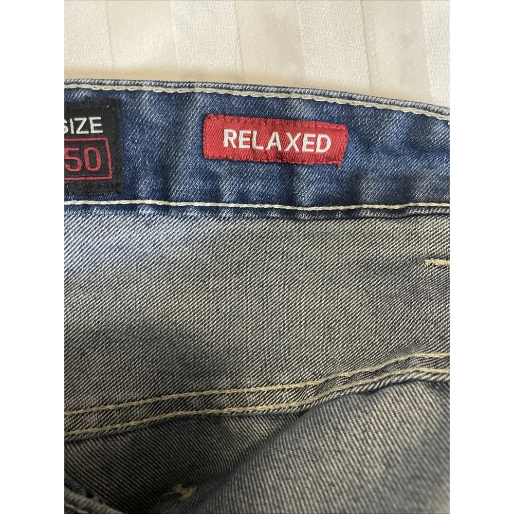 Ecko Unltd Denim Raw 72 Shorts Men's Size 50 Blue Relaxed Baggy Y2K Hip‎ Hop